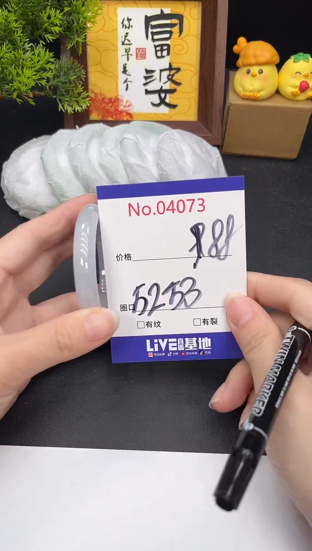 未镶嵌手镯翡翠4073