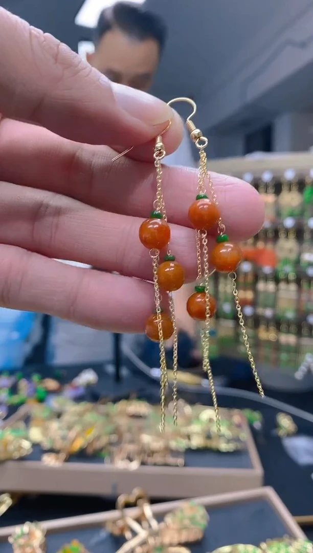 【闪购商品】翡翠耳饰合金0205翡翠耳钩