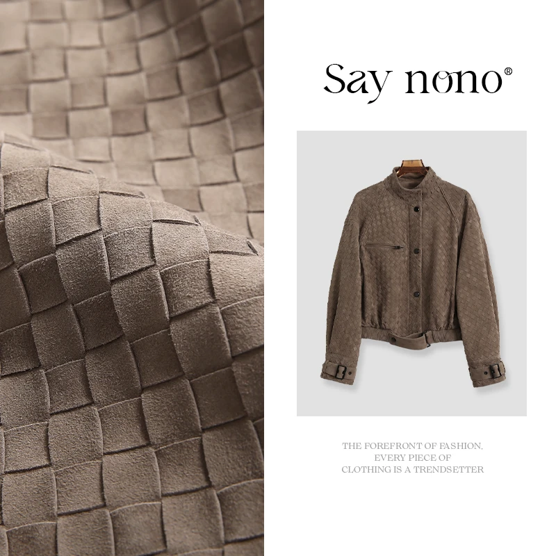 懒猫nono│Saynono 真皮羊皮皮衣外套/LQYHG106