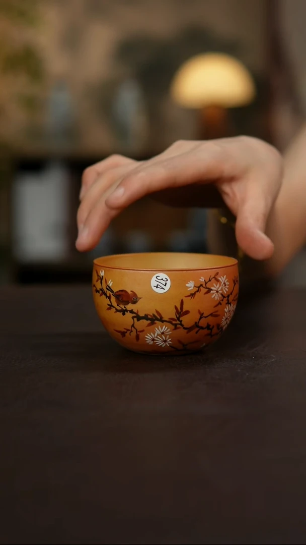 景德镇陶瓷杯碗柴烧多人