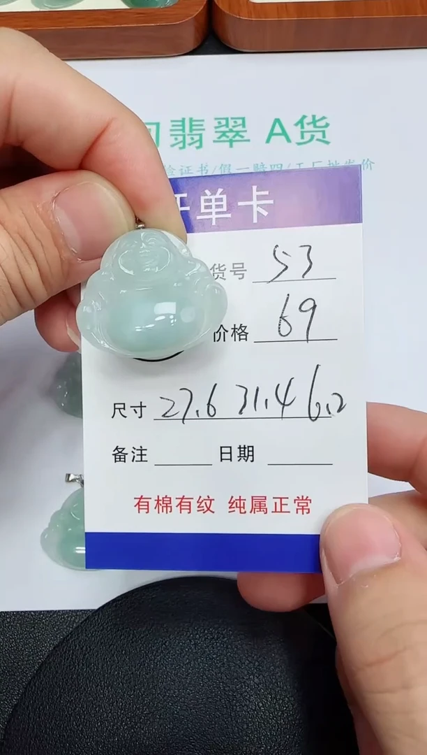吊坠(赠链)未镶嵌翡翠53