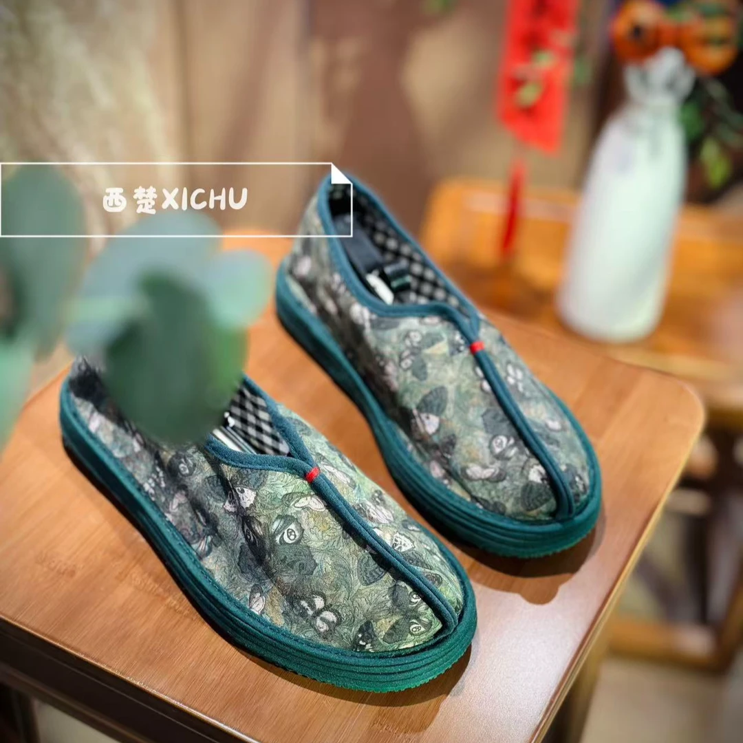 2025春上新（惊鸿）新中式时尚百搭低帮软底透气国潮手工布鞋