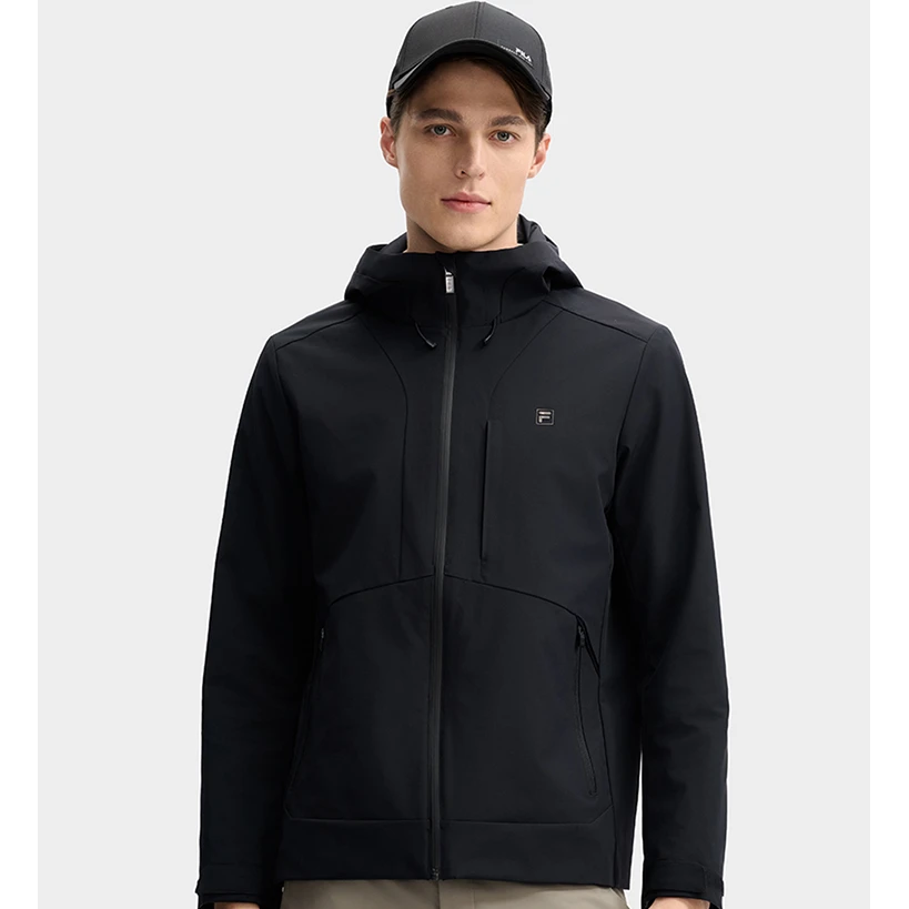 Fila/斐乐男士外套【黄景瑜同款】秋季户外运动梭织上衣F51M533799A