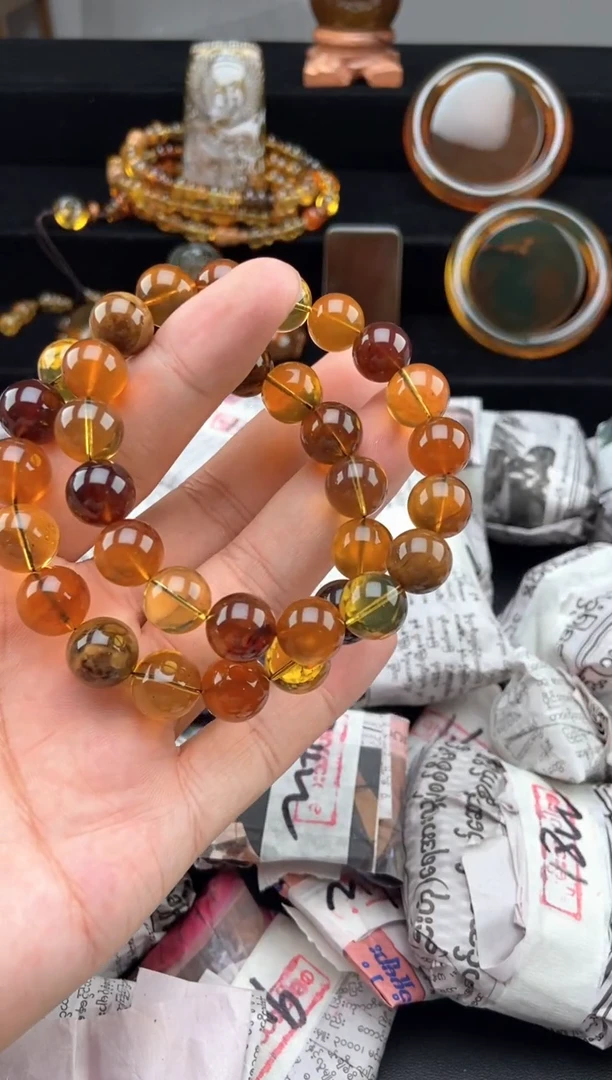 手链琥珀未镶嵌多宝手串【多样性发货其中一】