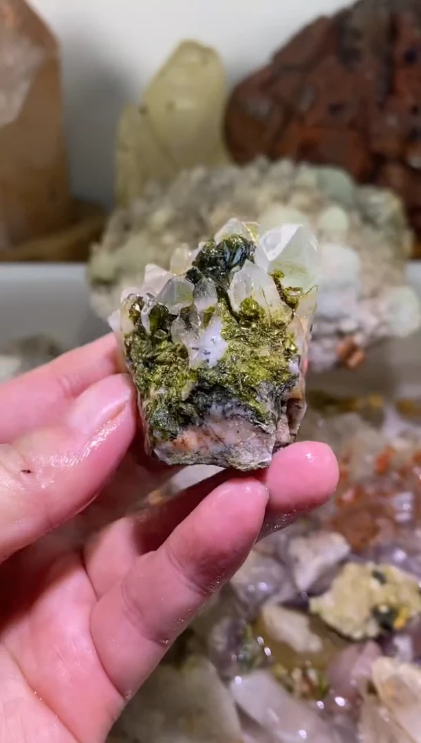 未镶嵌珠宝半成品水晶14号76g四川美姑超七花园水晶