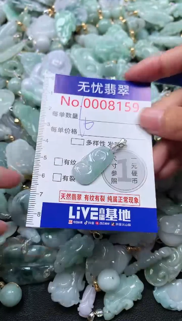 颈饰未镶嵌翡翠8159