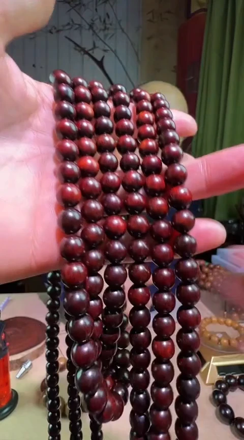 檀香紫檀（小叶紫檀）保真印度小叶紫檀假一赔四0.8多圈