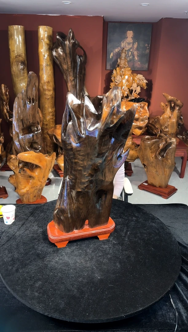 金丝楠爱****爸金丝楠木随形孤品摆件1113