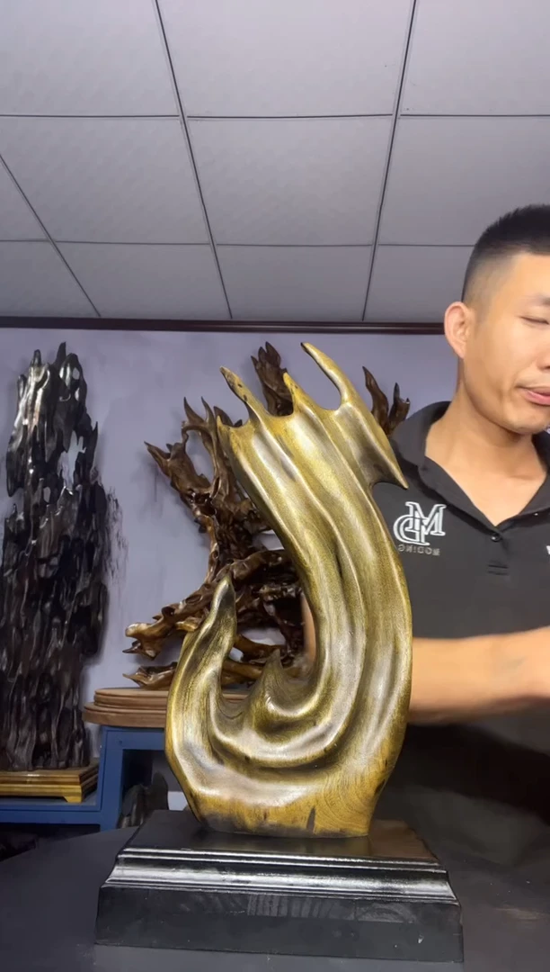 金丝楠木雕款艺*阁金丝楠木工艺品摆件