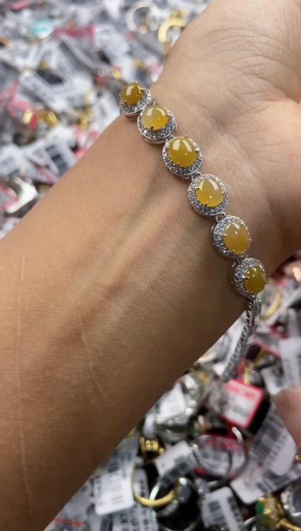 银S925镶嵌戒指翡翠101010----5