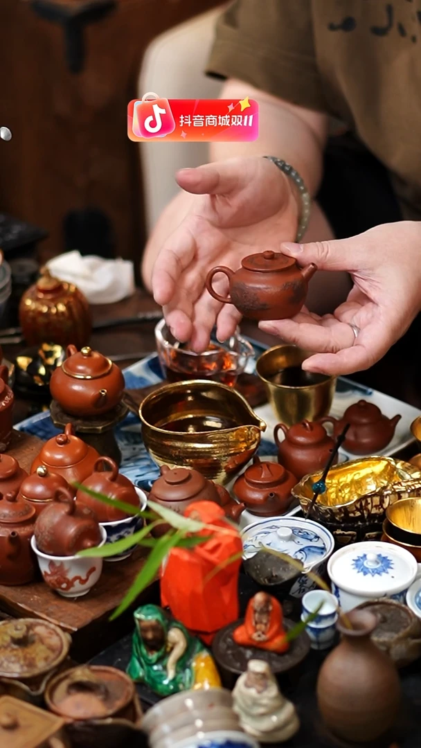 闪购44 40CC 泥绘小茶壶功夫茶道具