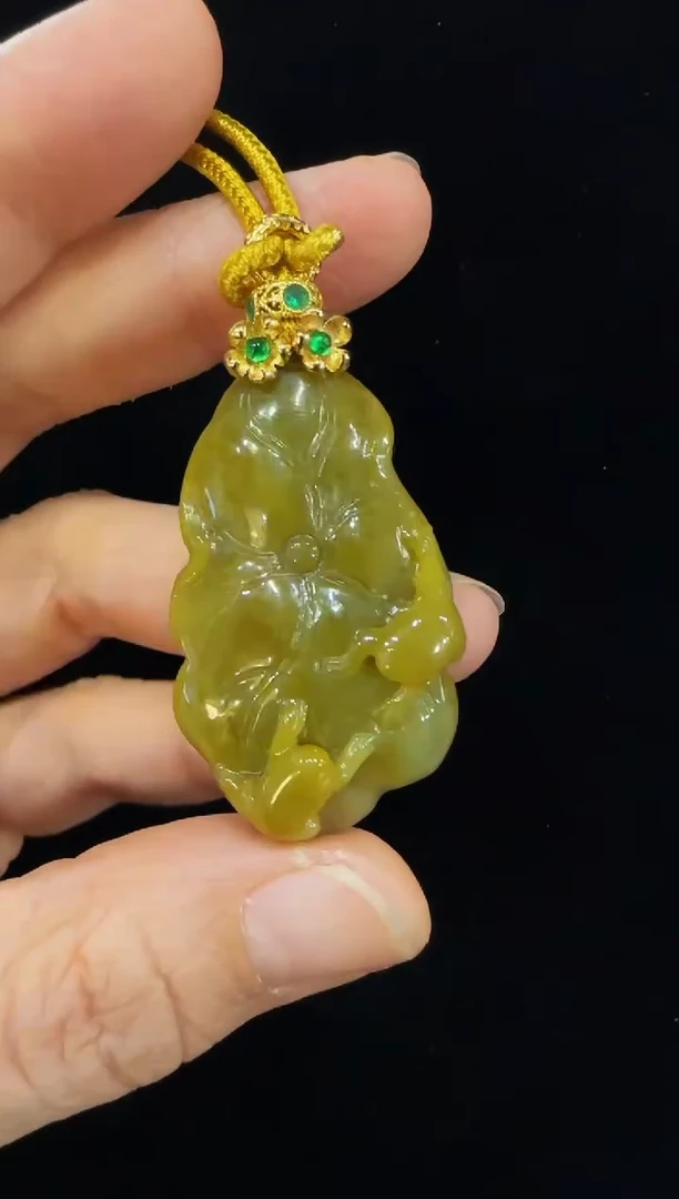 颈饰未镶嵌翡翠国风