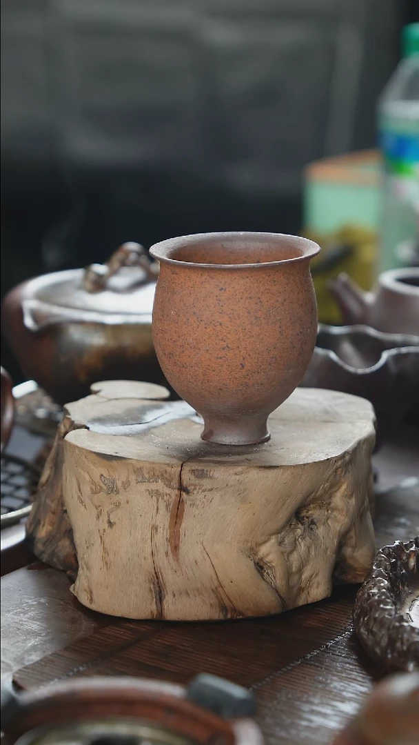 紫砂全手工花神杯（南蛮烧）