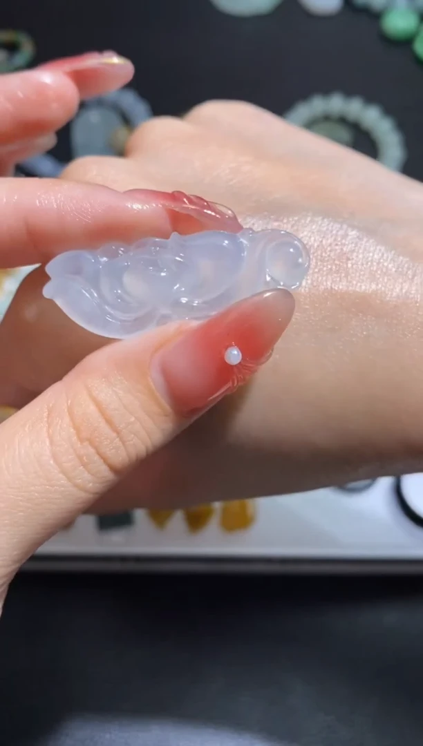 银S925镶嵌定制翡翠翡翠毛货~
