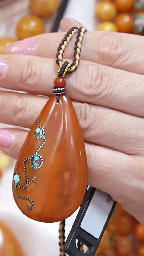 蜜蜡颈饰未镶嵌3499天然蜜蜡珠宝奇石云端妖孽全部保真