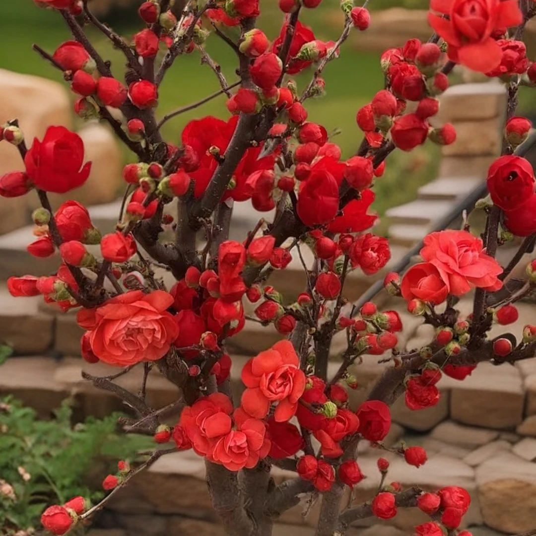 精品8年老桩【牡丹海棠】盆栽带花苞发货南方北方室内室外都可以养