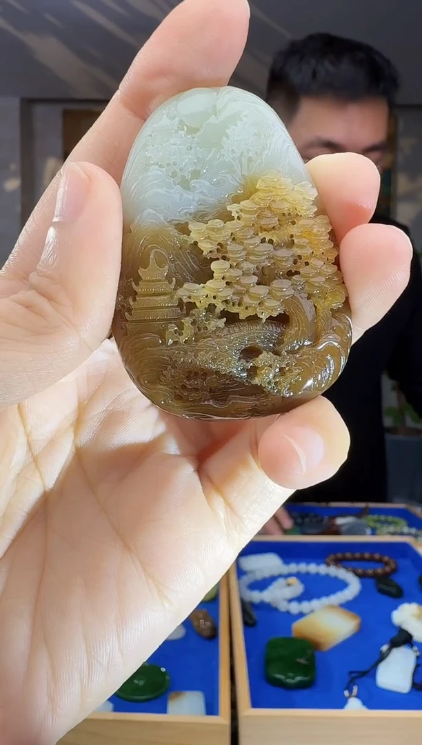 未镶嵌和田玉挂件拍一发一