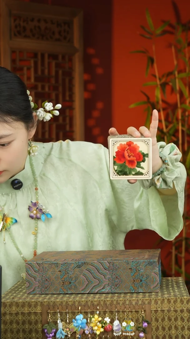 刺绣非遗苏绣冰箱贴