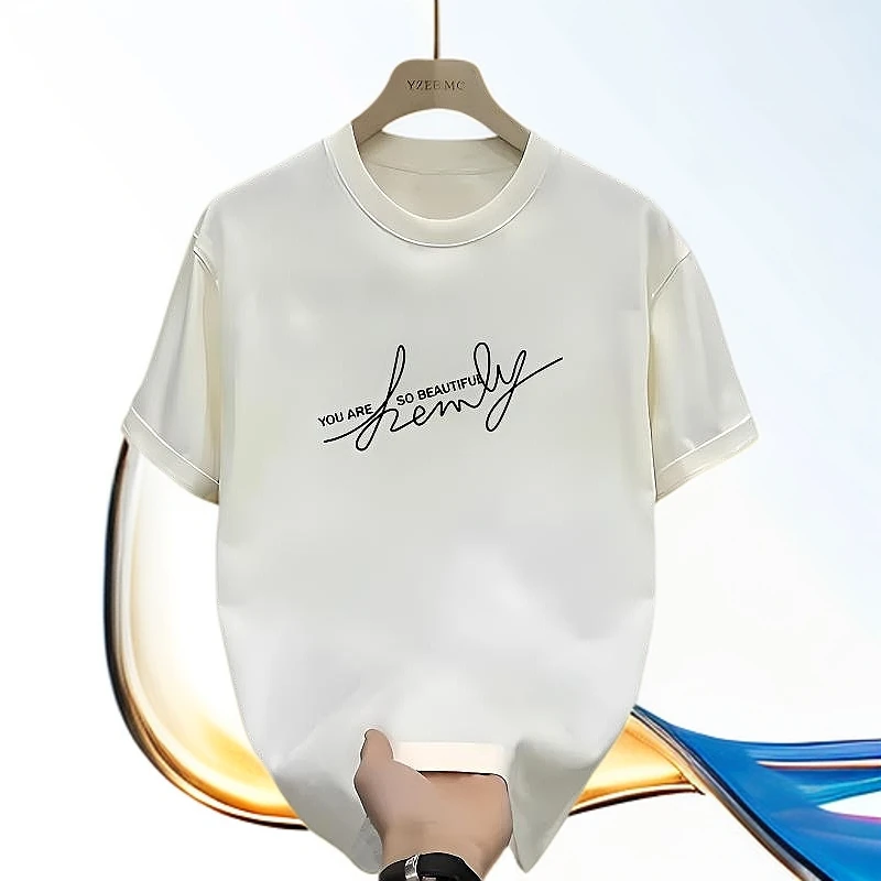 啄木鸟纯棉短袖T恤男夏季潮流宽松百搭运动休闲青少年半袖打底衫