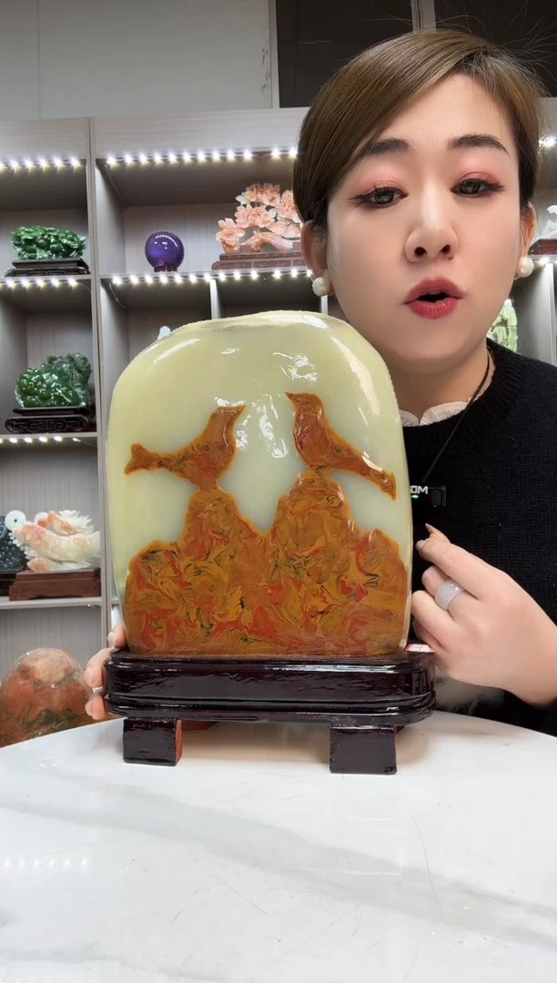 石材天然石材家居摆件办公室客厅玄关高档摆件