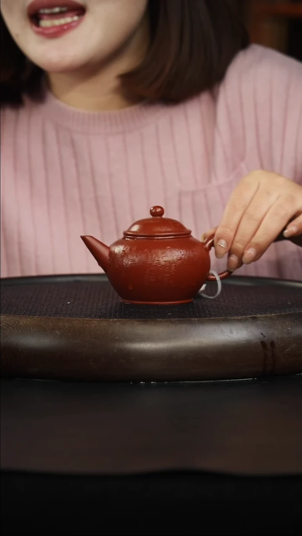 茶壶紫砂朱泥 水平