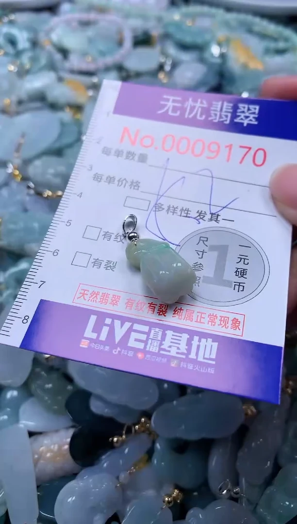 翡翠未镶嵌吊坠(不含链)9170