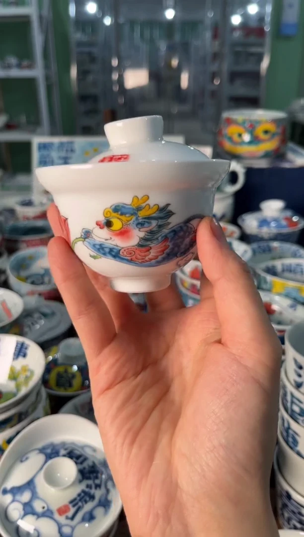 陶瓷昨明景德镇陶瓷：盖碗