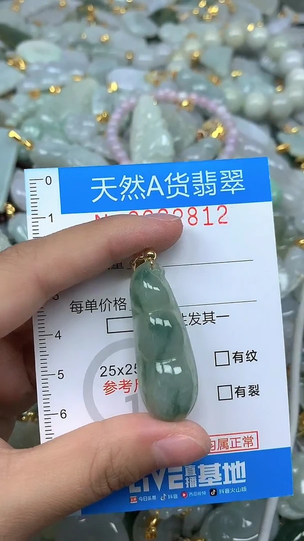 颈饰未镶嵌翡翠净货挂件-2812