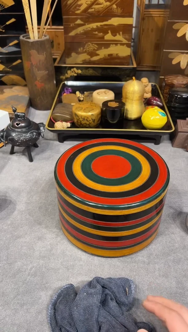 独乐 两段 大漆漆器大漆漆器
