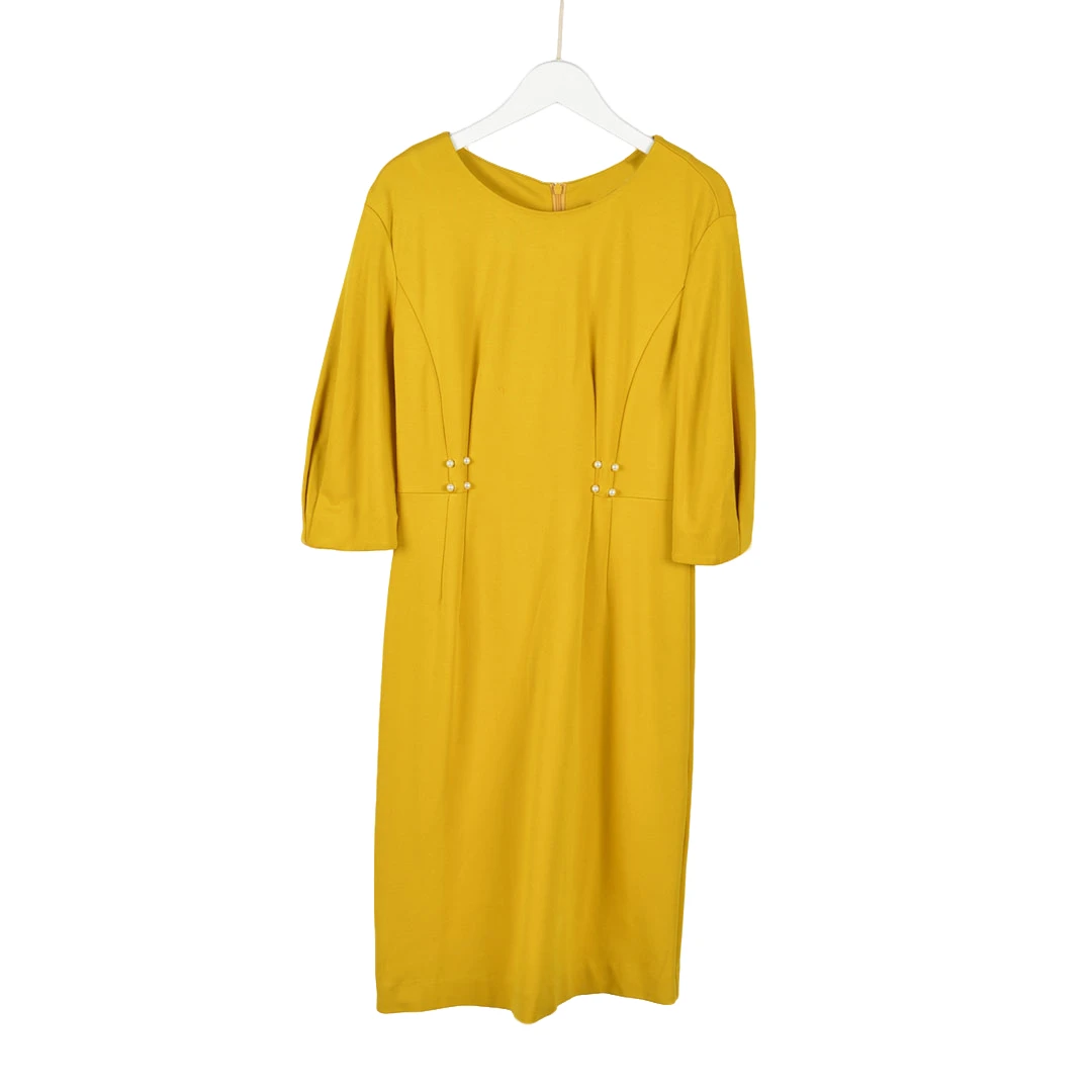 GPC1【专柜捡漏】高端女装DTC-连衣裙D872-黄色正码