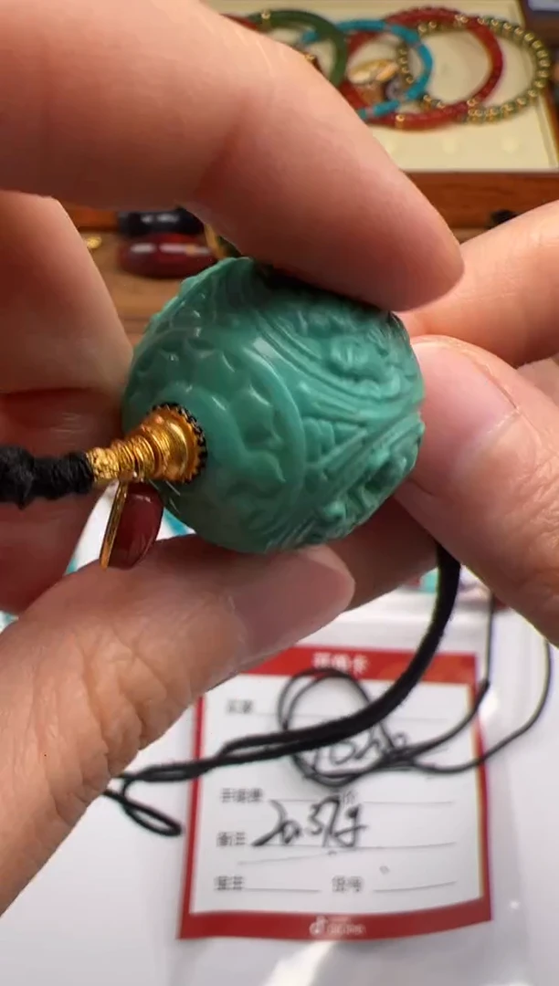 18K金镶嵌绿松石配饰配饰江***～配饰配饰