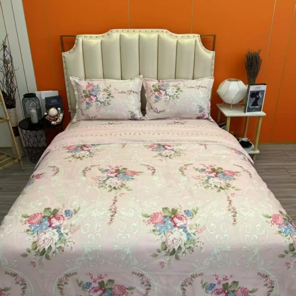 粉牡丹双人被子2.3*2m