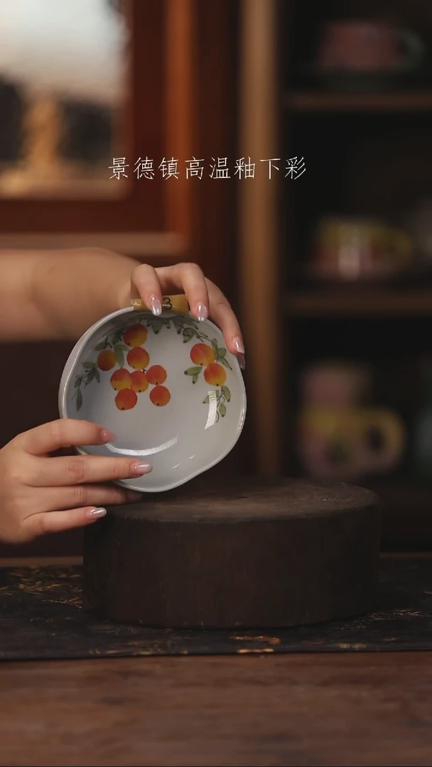 陶瓷景德镇高温釉下手绘陶瓷193