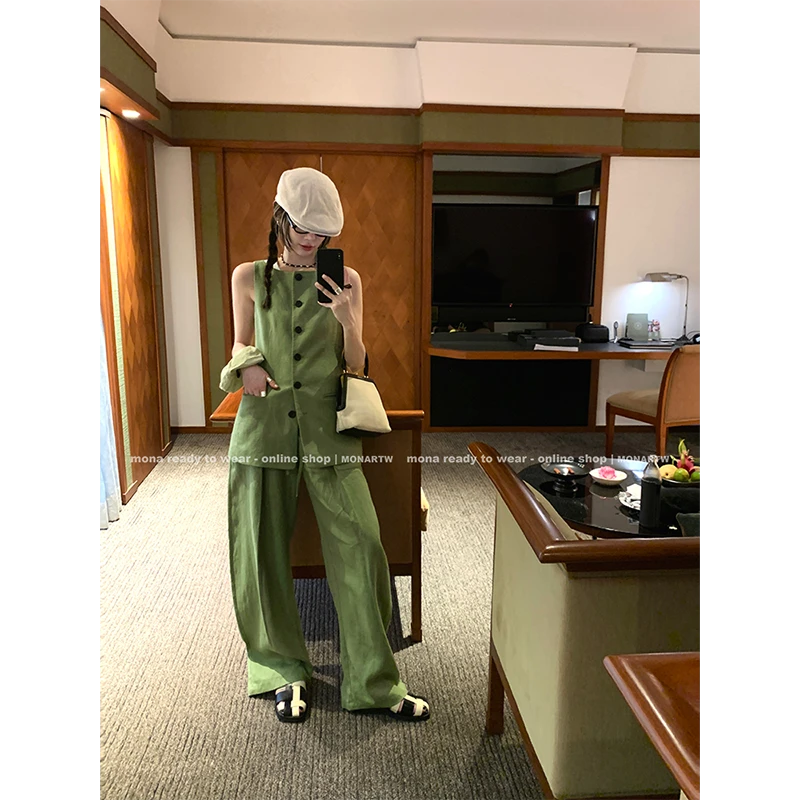 【Mona张绮贤】MONA 天丝亚麻套装 O125A07220&Z123B11300