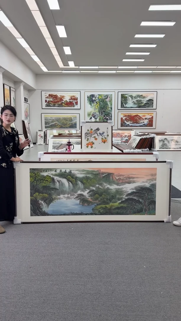 国画手绘219*88源远流长