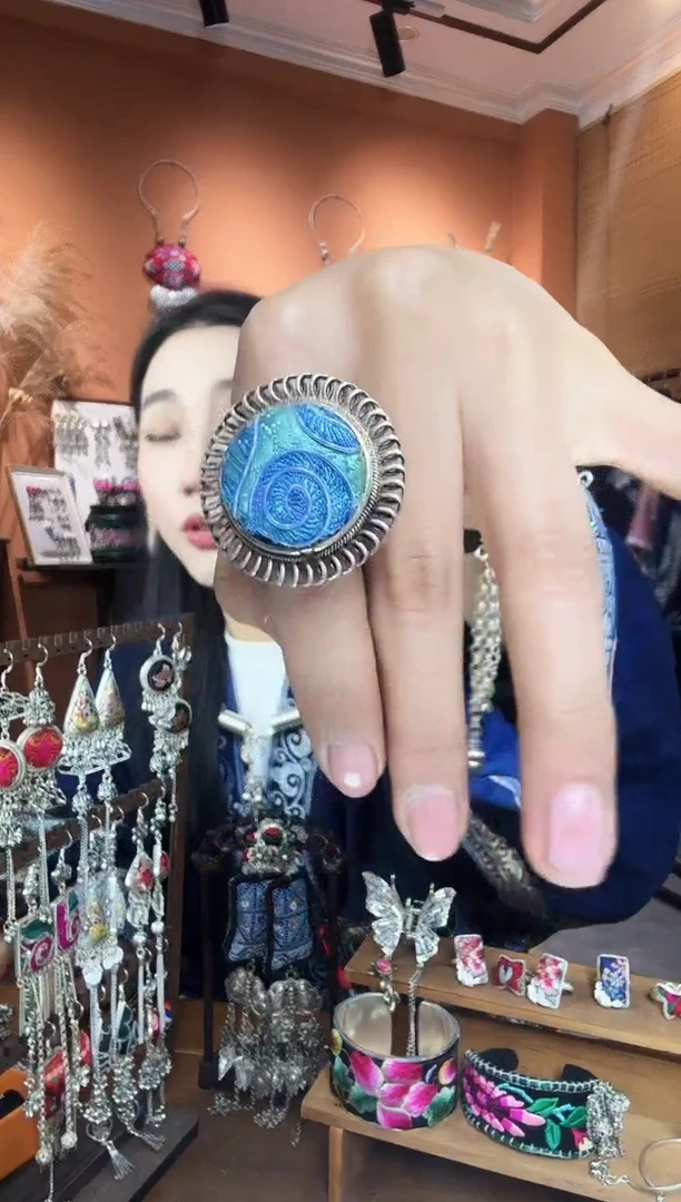 【闪购商品】刺绣纯手工民族风戒指