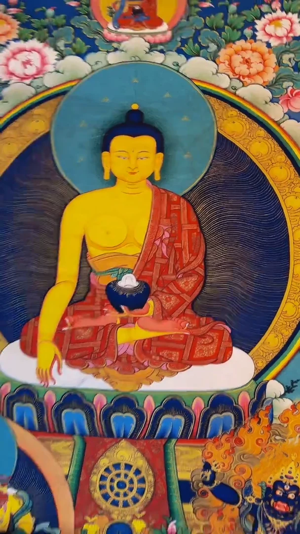 装裱画精品手绘唐卡链接--A110释迦牟尼佛