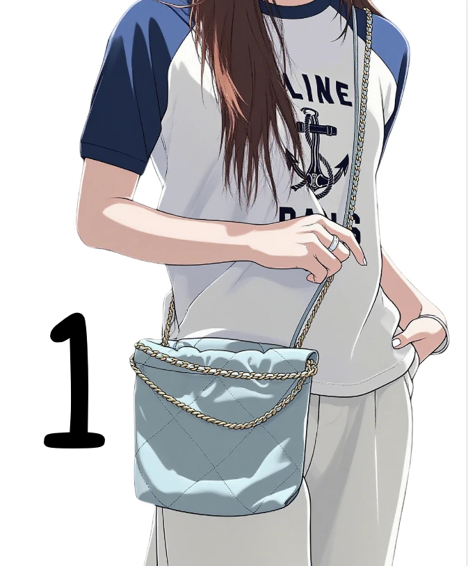 2025 高奢真皮女包休闲便携黑白mini袋-44