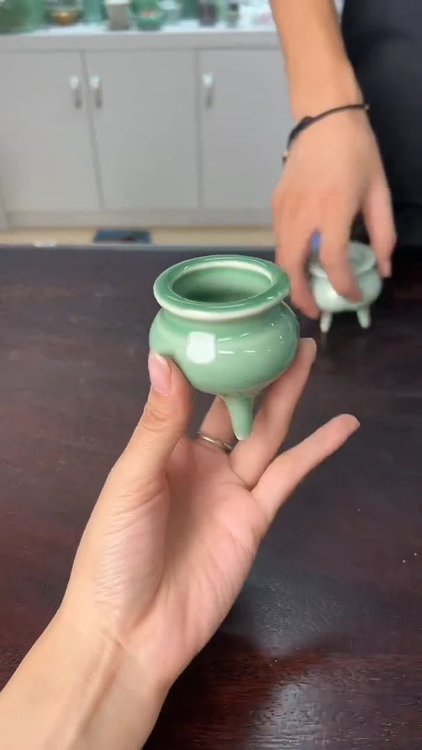 龙泉云间青瓷小米茶器