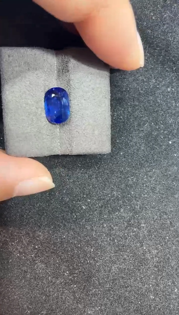 未镶嵌定制定制蓝宝石3.14克拉皇家蓝天然吉尔德