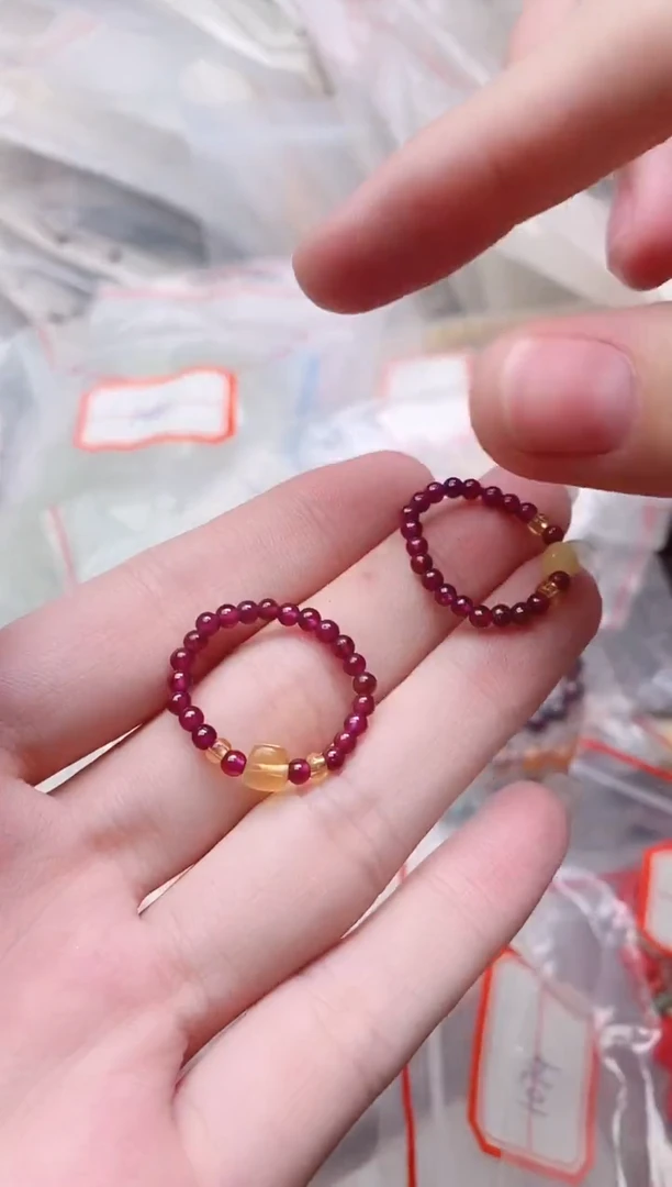 石榴石戒指未镶嵌多样性发拍一发一