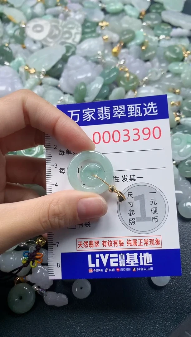 吊坠(不含链)未镶嵌翡翠3390