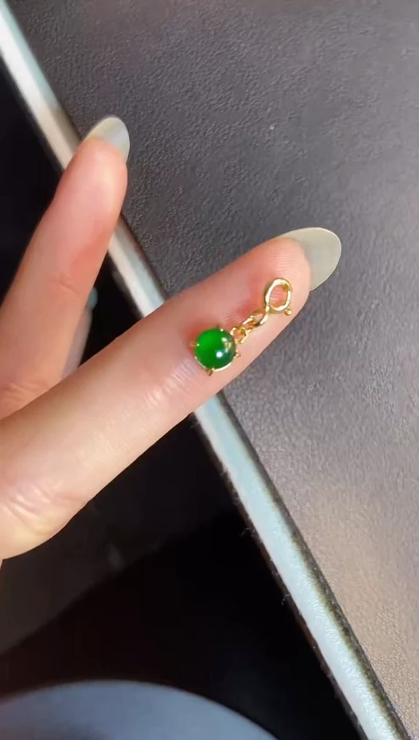 吊坠(不含链)银S925镶嵌翡翠1