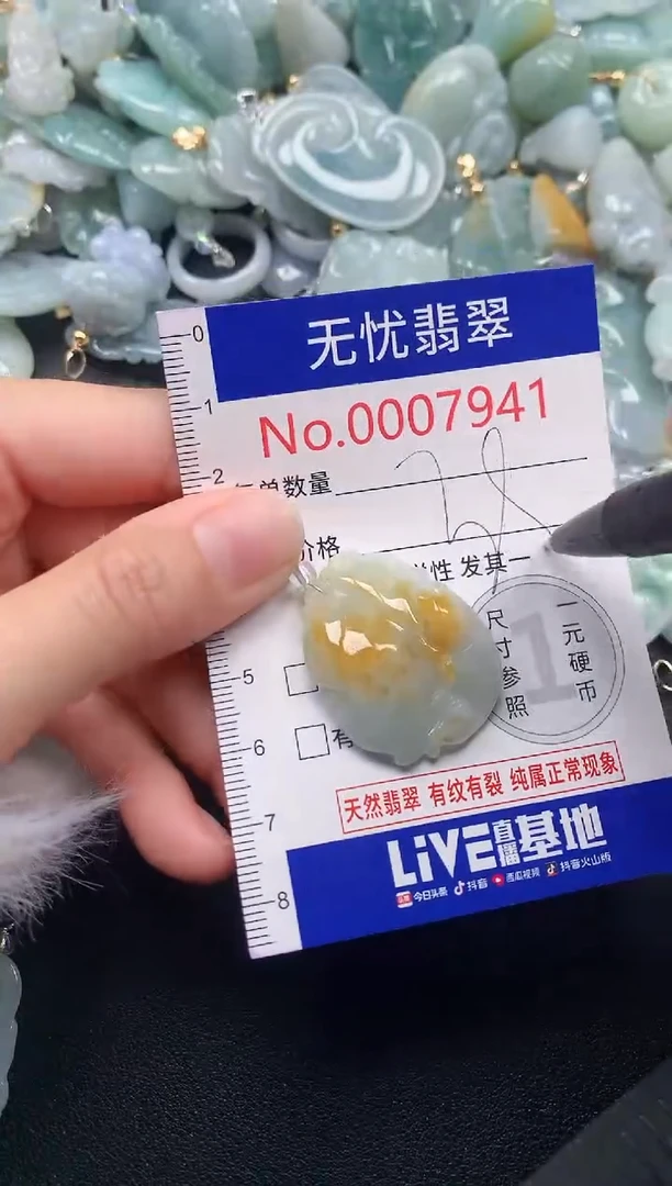 吊坠(不含链)未镶嵌翡翠7941