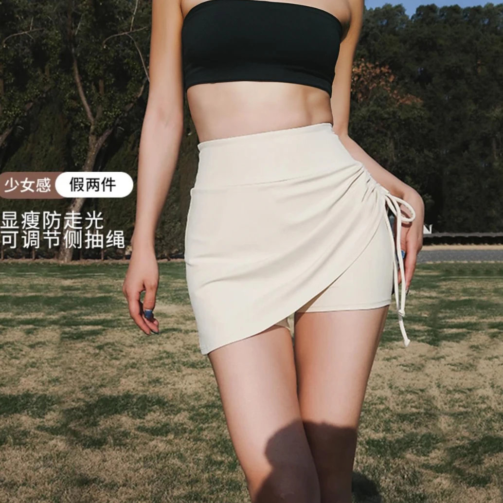 【战丹专属】运动短裙女透气防走光健身显瘦抽绳短裙有内衬