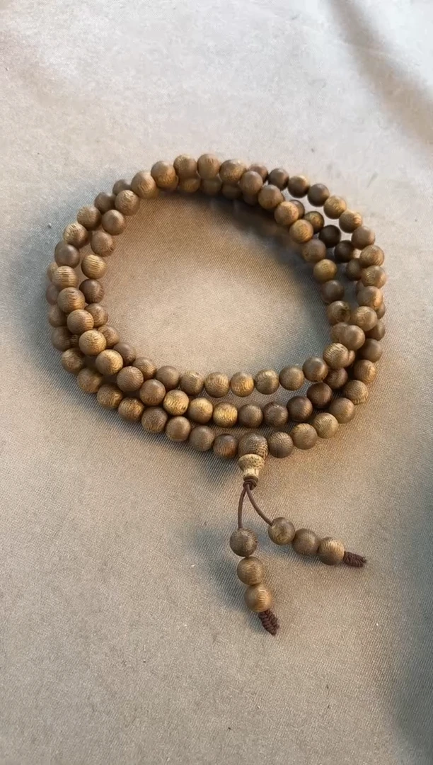 手串沉香白棋野料08圆珠多圈多样性发一