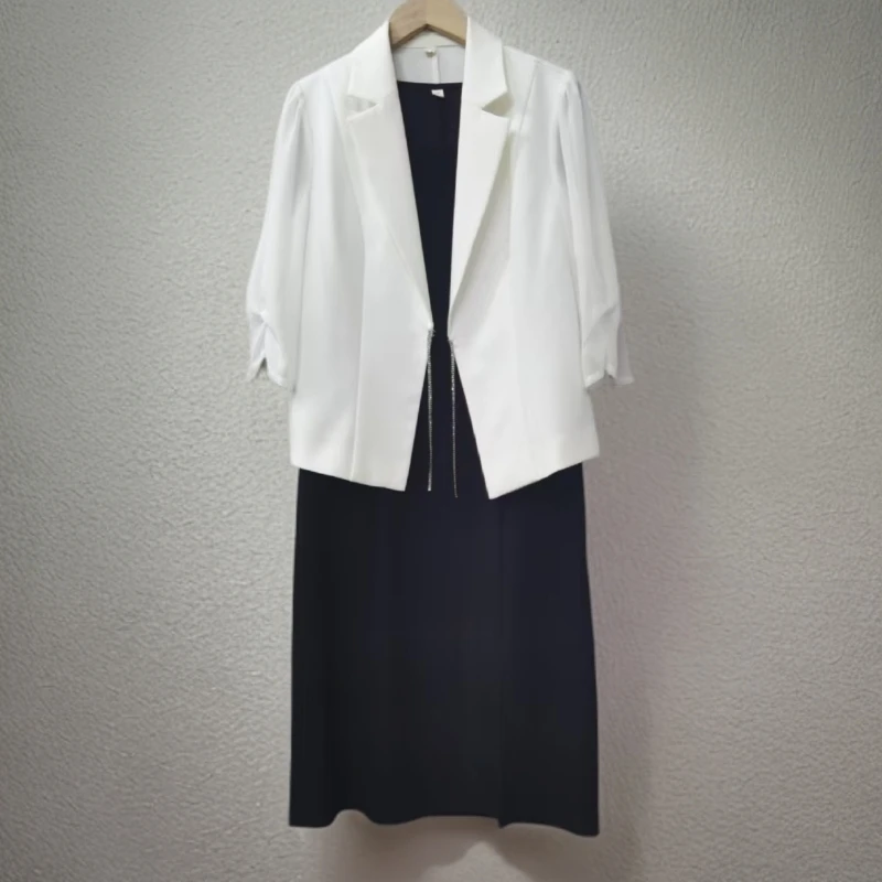 2910 知性时尚轻职显高显瘦显气质优雅百搭套裙LY