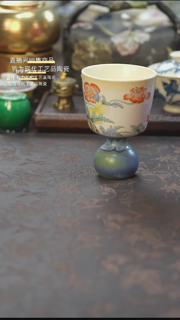 景德镇陶瓷杯碗柴烧多人