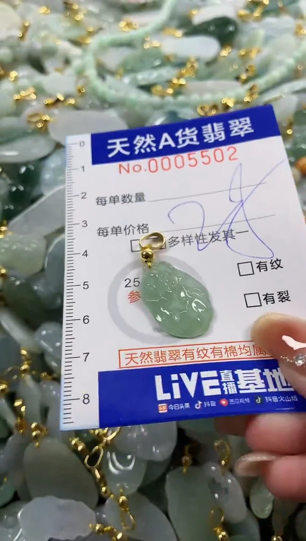 颈饰未镶嵌翡翠天然A货翡翠