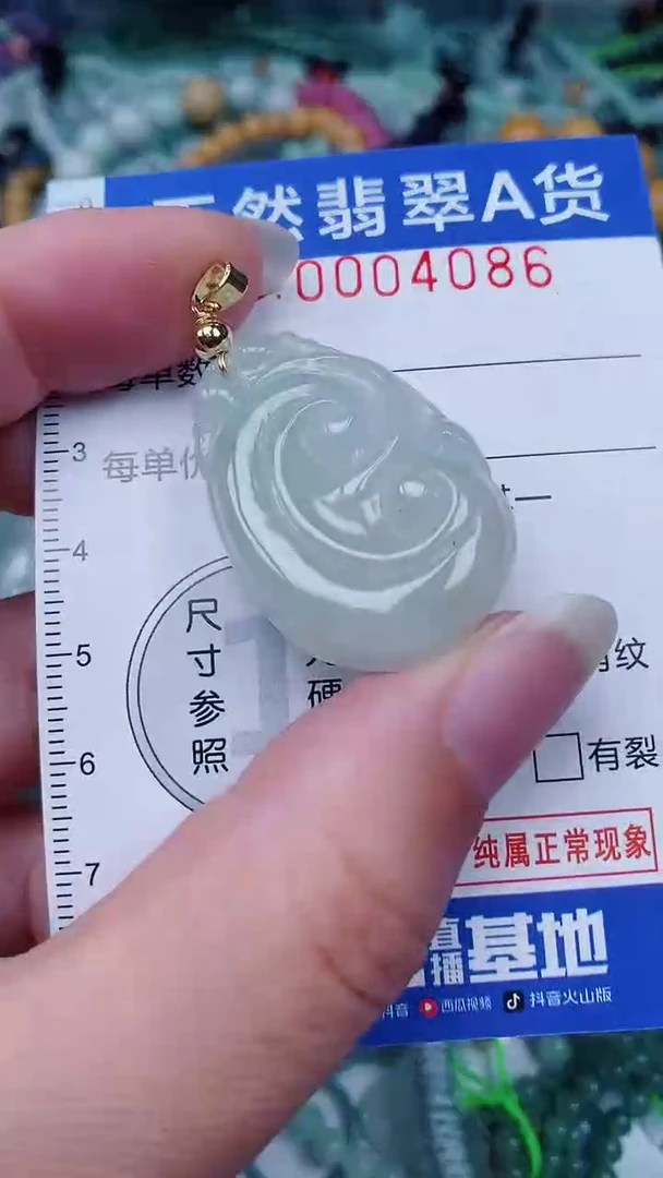 翡翠未镶嵌颈饰00004086